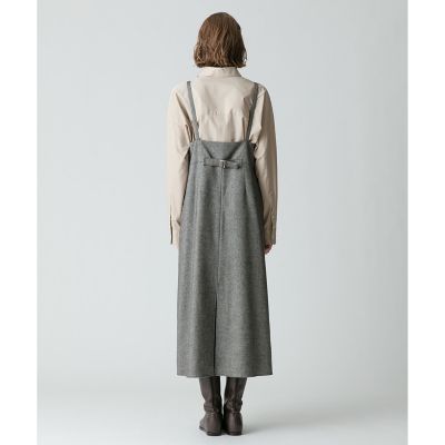シックツイードラップサロペットワンピース | allureville (Women