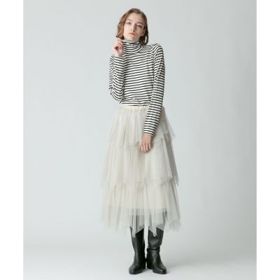 allureville / アルアバイル ウールボーダータートルプルオーバー ウールボーダータートルプルオーバー|allureville OFFICIAL SITE