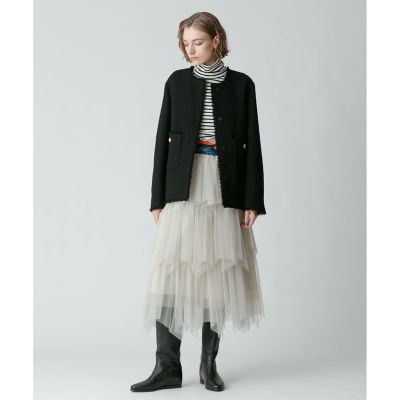 ウールボーダータートルプルオーバー | allureville (Women