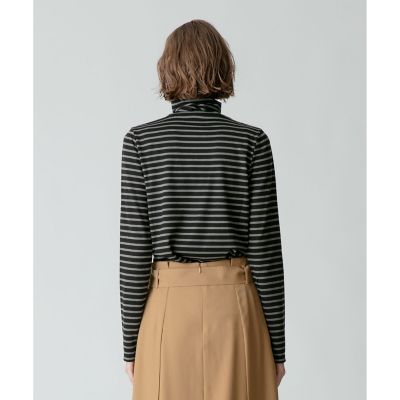 allureville / アルアバイル ウールボーダータートルプルオーバー ウールボーダータートルプルオーバー|allureville OFFICIAL SITE