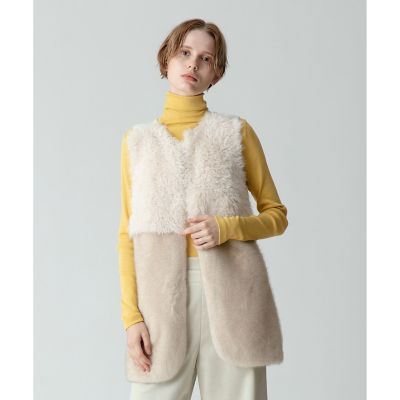 フェイクファーコンビニットジレ | allureville (Women)/アルアバイル