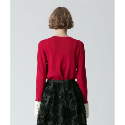 allureville シャツカフスコンビプルオーバー シャツカフスコンビプルオーバー | allureville (Women