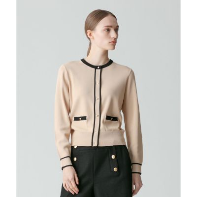 配色ポケットクルーカーディガン | allureville (Women)/アルアバイル