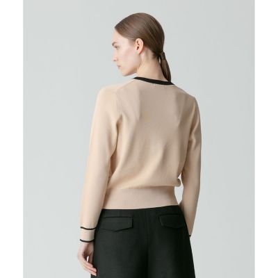 配色ポケットクルーカーディガン | allureville (Women)/アルアバイル