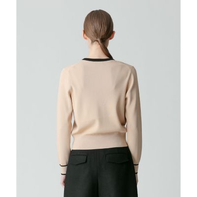 配色ポケットクルーカーディガン | allureville (Women)/アルアバイル