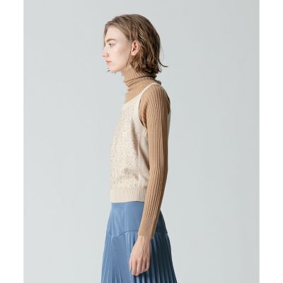 釦ディティール2WAY ネックリブプルオーバー|allureville OFFICIAL SITE / ONLINE SHOP｜アルアバイル  オフィシャル サイト