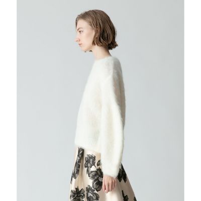 allureville✨ダブルフェイス　ガウンコート　シャギー楚材　アルパカ　M allureville✨ダブルフェイス ガウンコート シャギー楚材 アルパカ M