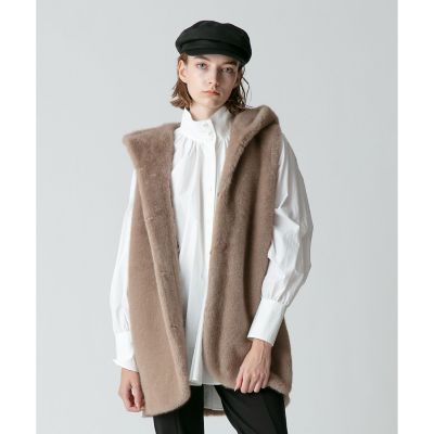 フェイクミンクフーディジレ | allureville (Women)/アルアバイル