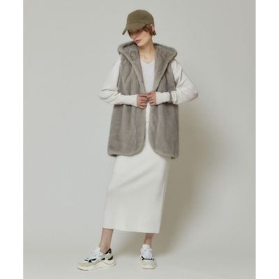 フェイクミンクフーディジレ|allureville OFFICIAL SITE / ONLINE SHOP｜アルアバイル オフィシャル サイト