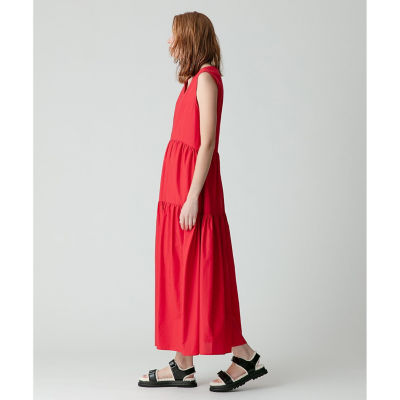 RED VALENTINO ネイビー ティアードワンピース ヴァレンティノREDワンピース （RED VALENTINO(レッド