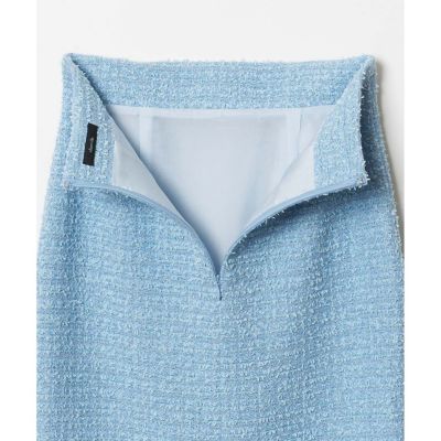 【セットアップ対応商品】ジオリカラメツイードハイウエストタイトスカート