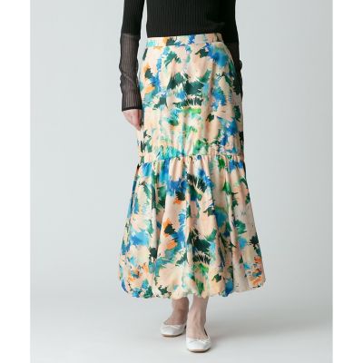 ＜allureville (Women)＞スイサイフラワーキリカエバルーンスカート
