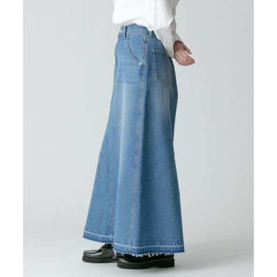 カットオフＡラインデニムスカート