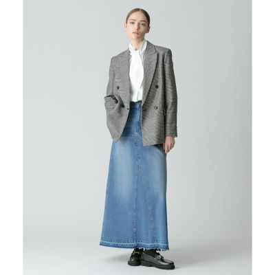 カットオフＡラインデニムスカート