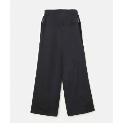 ウールチノサイドドロストワイドパンツ