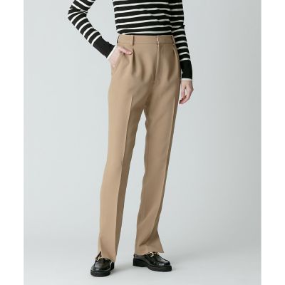 ＜allureville (Women)＞サイドスリットテーパードパンツ