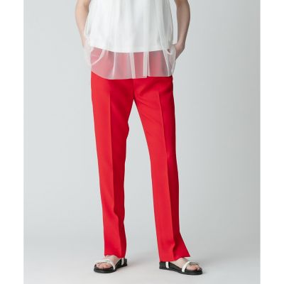 【SALE】allureville (Women)/アルアバイル サイドスリットテーパードパンツ 43レッド パンツ・ズボン【三越伊勢丹/公式】