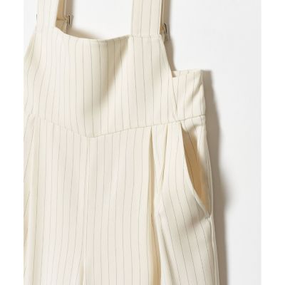 allureville / アルアバイル ピンストライプサロペットパンツ ピンストライプサロペットパンツ | allureville (Women