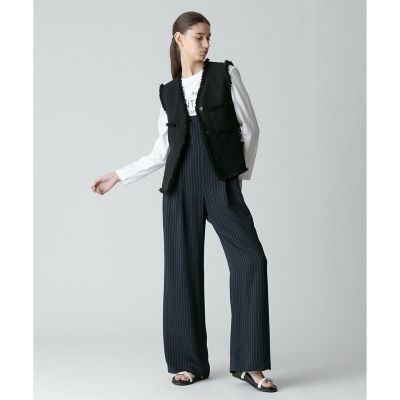 allureville / アルアバイル ピンストライプサロペットパンツ ピンストライプサロペットパンツ|allureville OFFICIAL SITE