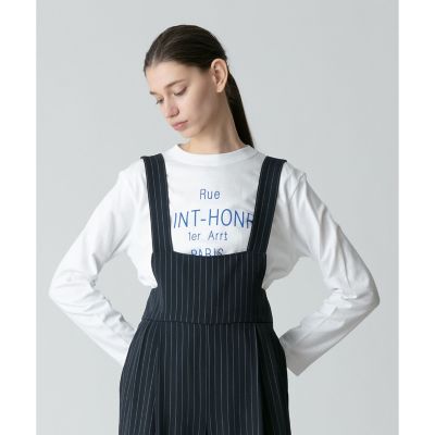 ピンストライプサロペットパンツ | allureville (Women
