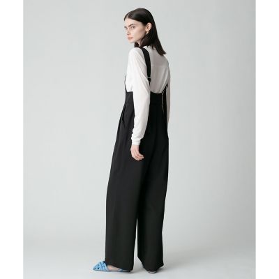 エステルダブルクロスサロペットパンツ