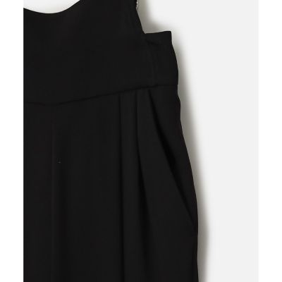 エステルダブルクロスサロペットパンツ