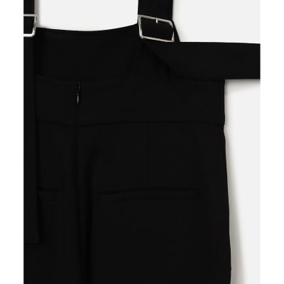 エステルダブルクロスサロペットパンツ