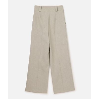 【セットアップ対応可能】麻調カルゼワイドパンツ