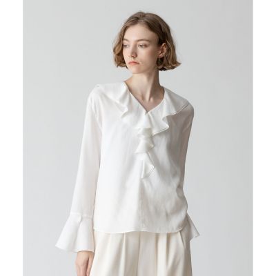 ＜allureville (Women)＞ラッフルフリルブラウス