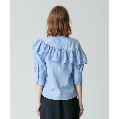 アシメギャザーディティールブラウス