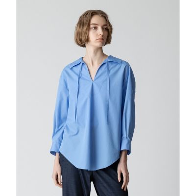 ＜allureville (Women)＞スーピマコットンスキッパーシャツ