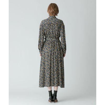 スモールフラワープリントギャザーワンピース | allureville (Women 