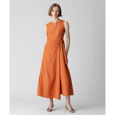 ＜allureville (Women)＞リネンライクオックスラップワンピース