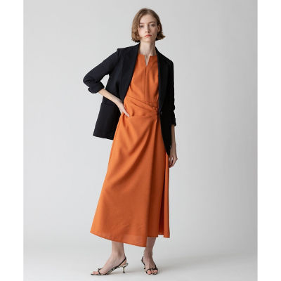 リネンライクオックスラップワンピース | allureville (Women