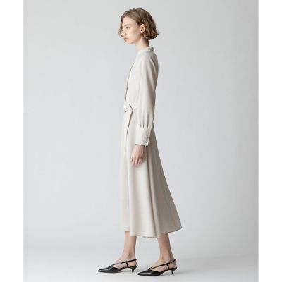 キョウネンポリエステルスラッシュネックワンピース | allureville