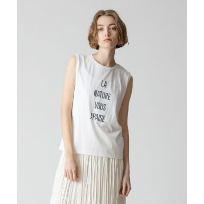 アルアバイル♡ロゴノースリーブプリントT ノースリーブロゴTEE|allureville OFFICIAL SITE / ONLINE SHOP
