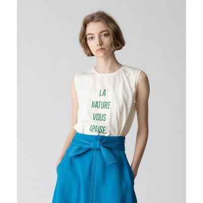 allureville / アルアバイル サイドロゴノースリーブTシャツ サイドロゴノースリーブTシャツ（Tシャツ/カットソー