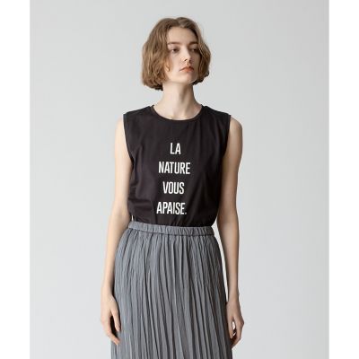 アルアバイル♡ロゴノースリーブプリントT ノースリーブロゴTEE|allureville OFFICIAL SITE / ONLINE SHOP