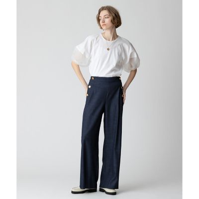 【大きいサイズ】シアーランタンスリーブカットソー trim_ofalv_item4873a104f71b11e