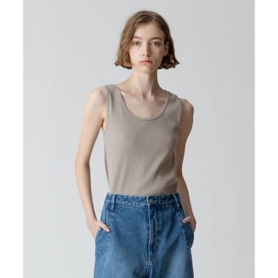 ＜allureville (Women)＞スクープネックタンク
