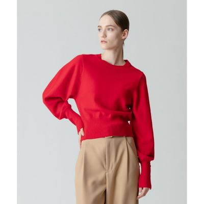 ＜allureville (Women)＞バックスリットプルオーバー