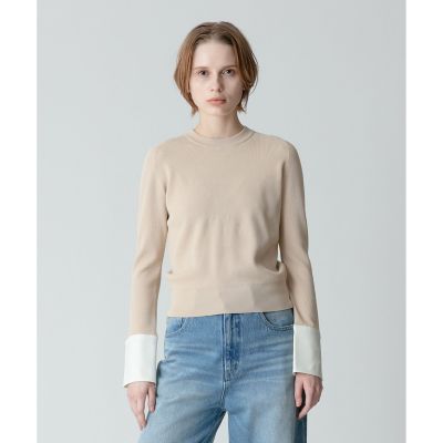 allureville シャツカフスコンビプルオーバー シャツカフスコンビプルオーバー | allureville (Women