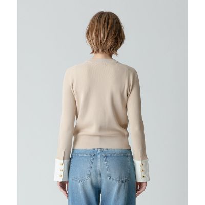 シャツカフスコンビプルオーバー | allureville (Women