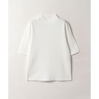 ＜allureville (Women)＞◇総針モックネックレス５分袖プルオーバー