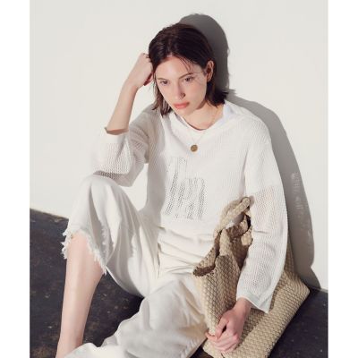 ＜allureville (Women)＞コードメッシュプルオーバー
