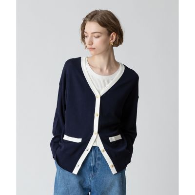 ハイツイストコットンV カーディガン | allureville (Women