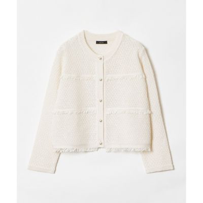 ギマテープティアードフリンジカーディガン