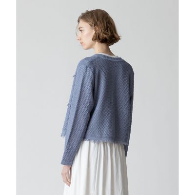 ギマテープティアードフリンジカーディガン