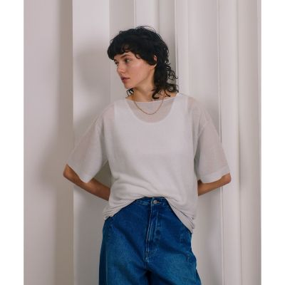 ＜allureville (Women)＞スパークルヤーンプルオーバー