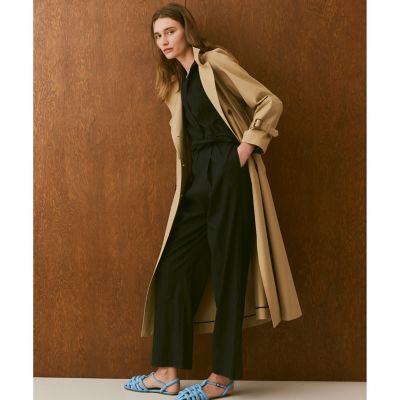 オーバーラップスタンドコート | allureville (Women